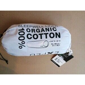 EXPED Sleepwell Organic Cotton Sleeping Bag Liner Mummy NWT Navy